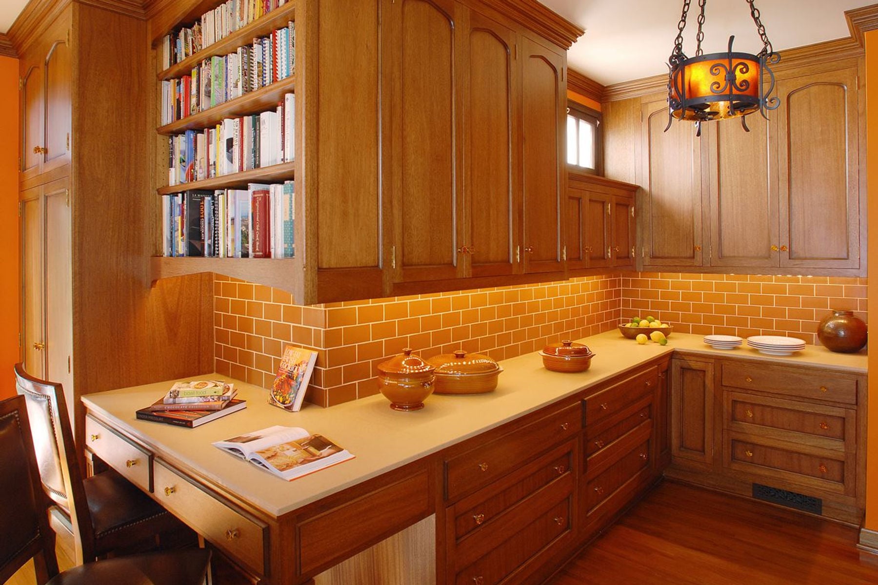 Los Feliz — reinstated period library with built-in bookcases