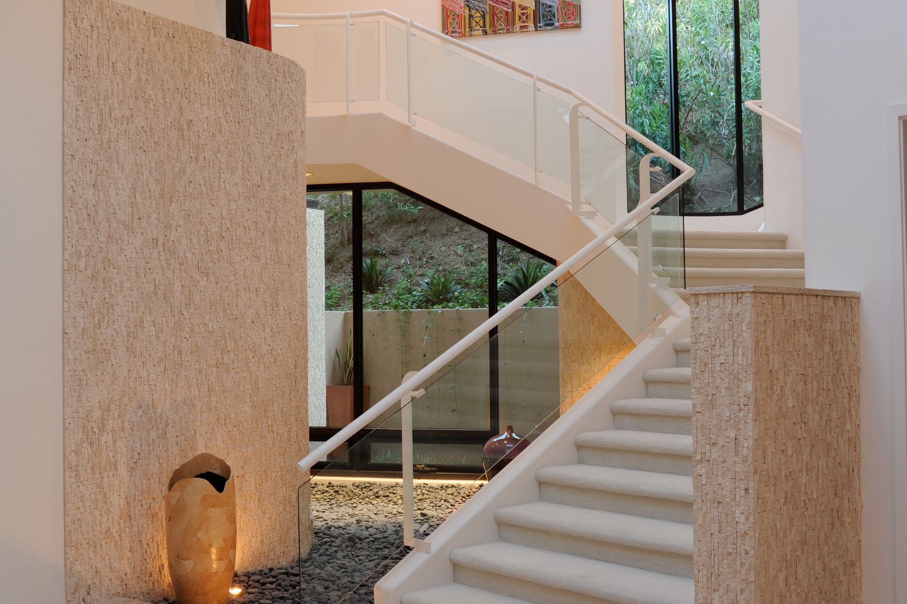 Glen Springs Road — atrium redrawn as an interior gallery for art
