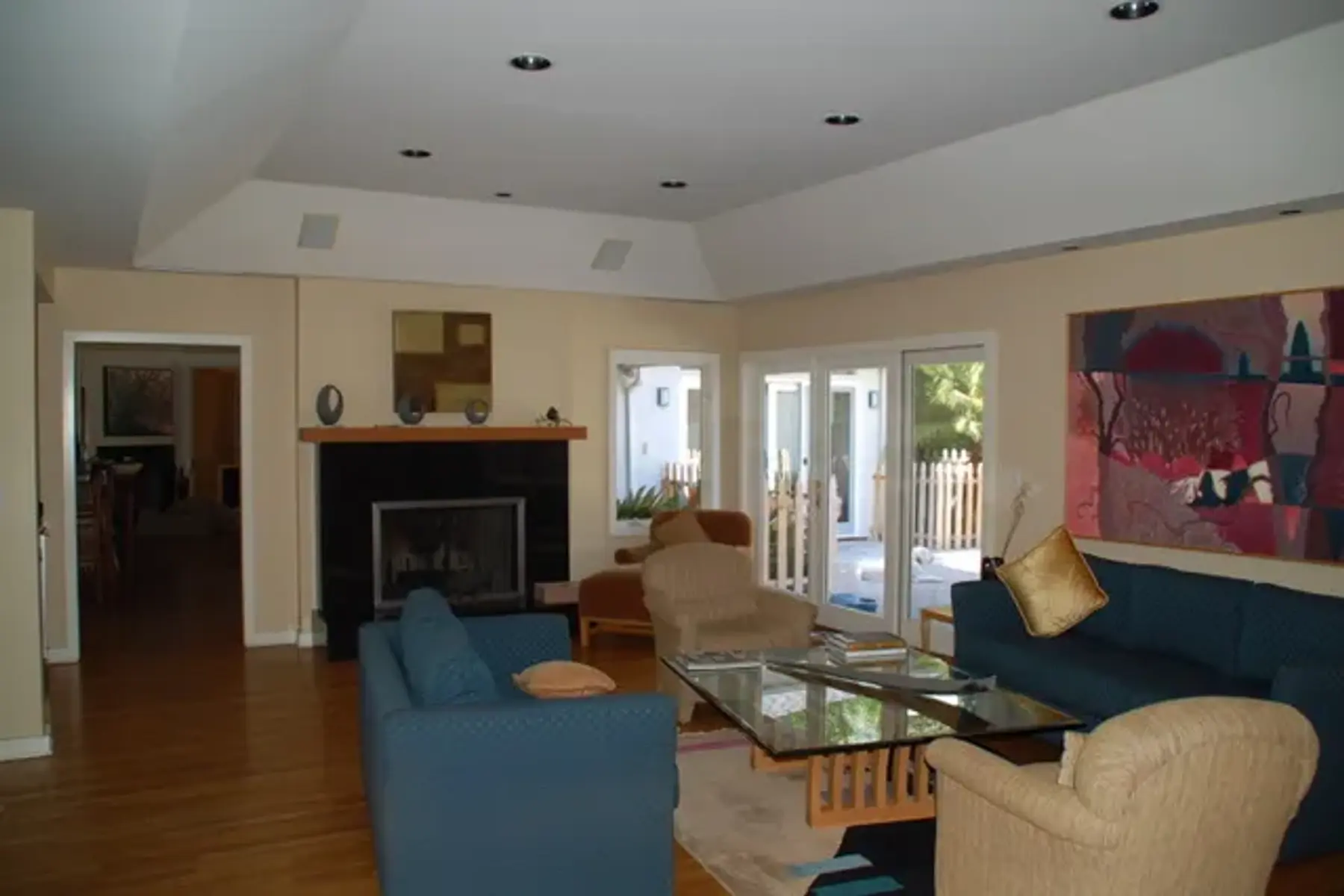 Padres Drive — re-built fireplace with custom surround