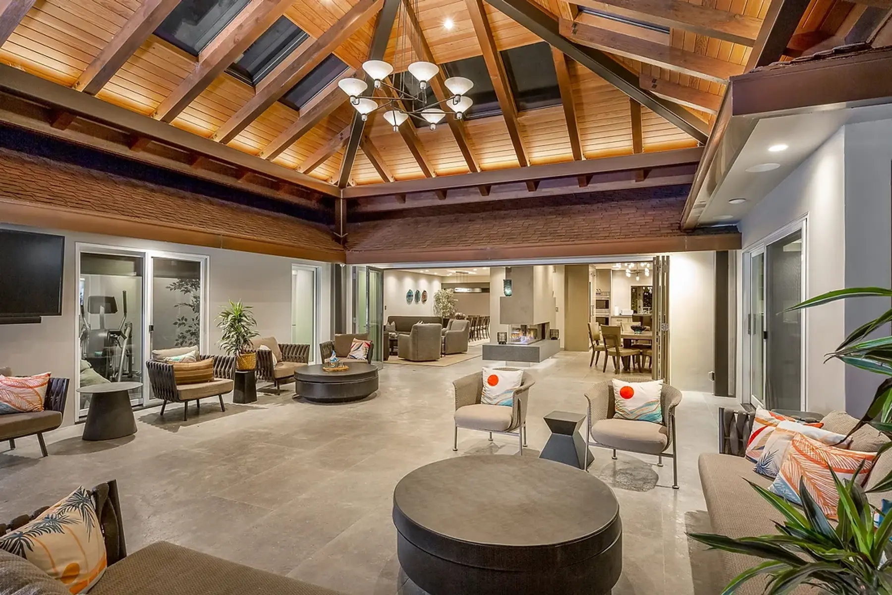 Padres Drive — new covered outdoor loggia and dining patio