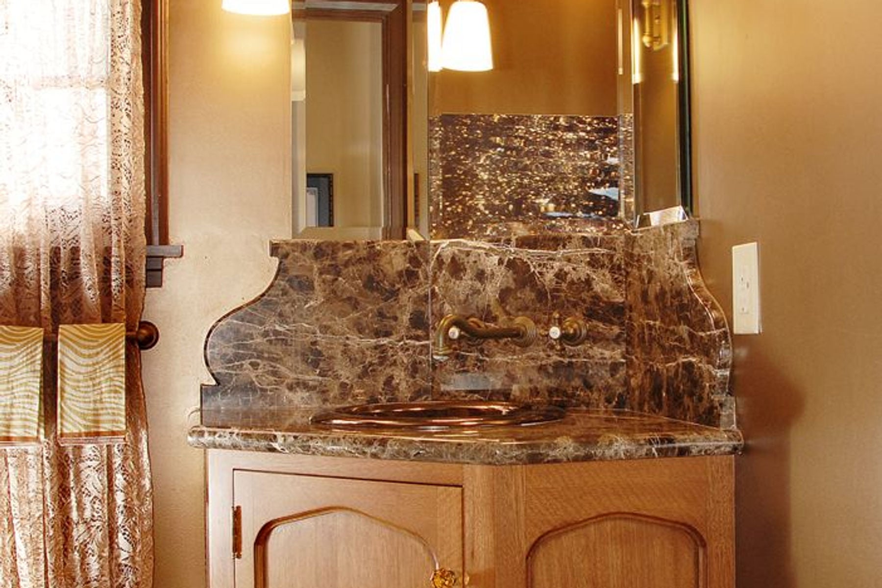 Los Feliz — powder room with period tilework